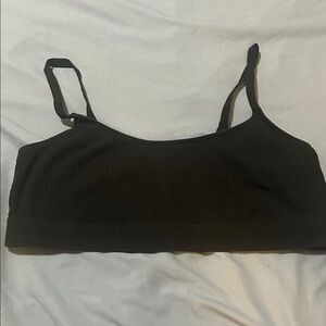 Old Navy Black Ribbed Bralette
